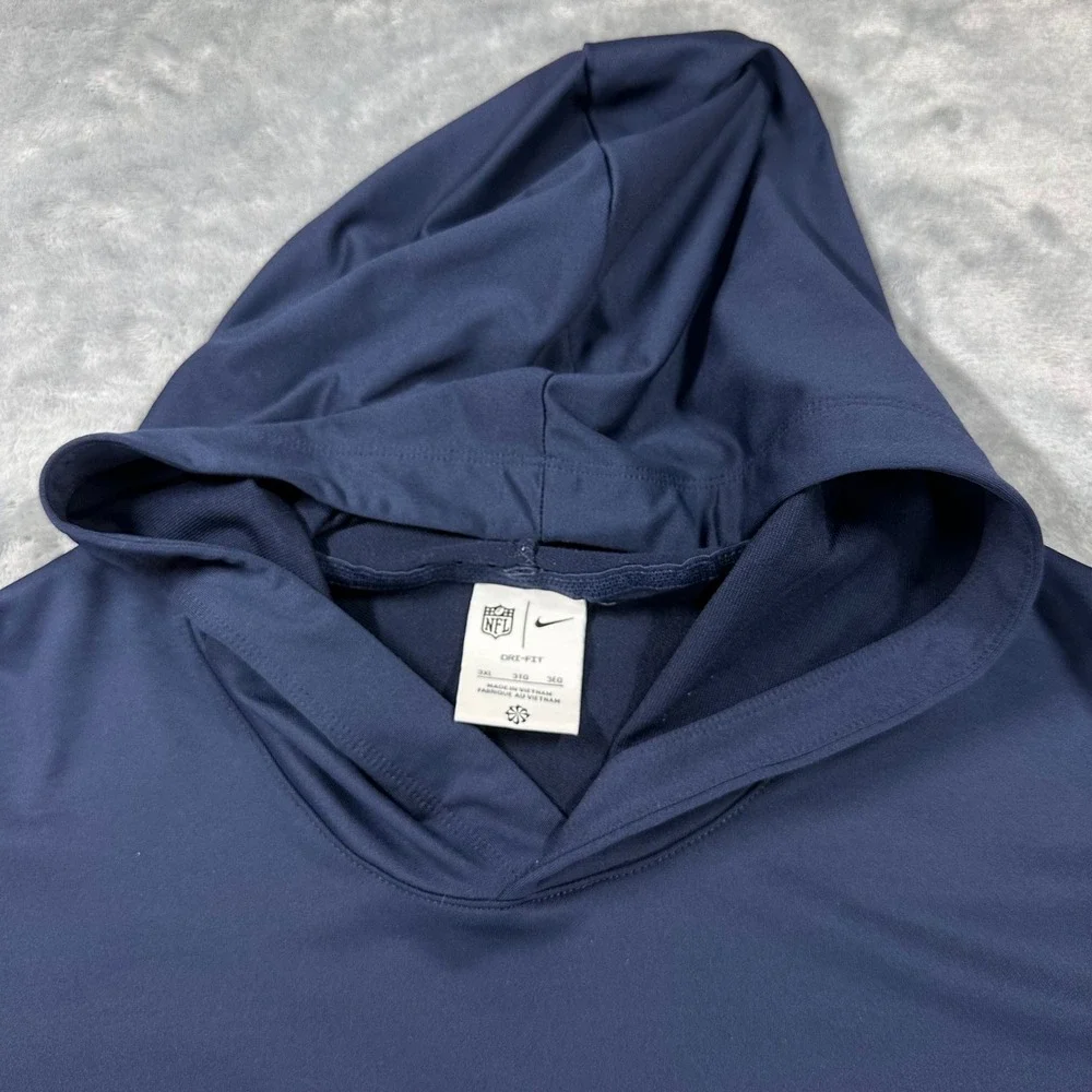 Nike Dallas Cowboys Dri-FIT Hoodie Mens 3XL Navy Blue Training Top 02FC-41S NFL